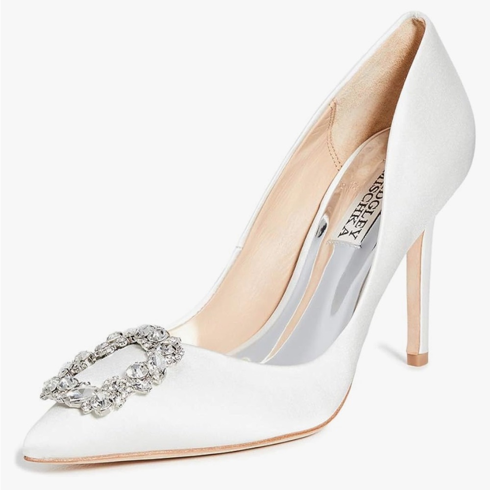 Cher Crystal Embellished Pump, Badgley Mischka, size 7.5